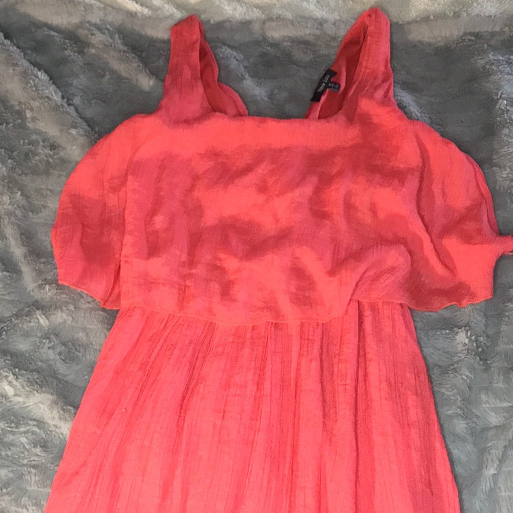 Coral sun dress